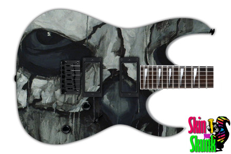  Guitar Skin Dark Shadows Skull 