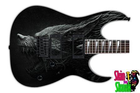  Guitar Skin Dark Shadows Wolf 