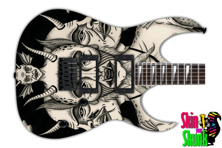  Guitar Skin Evil Demon 