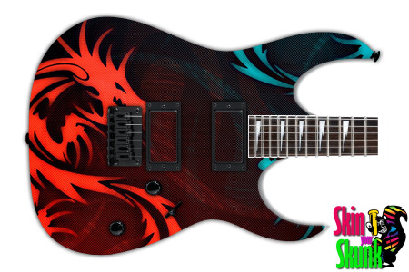  Guitar Skin Dragon Fight 