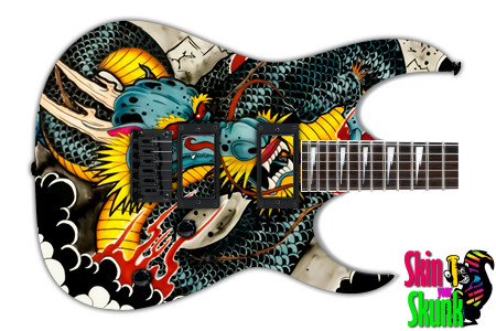  Guitar Skin Dragon Ink 