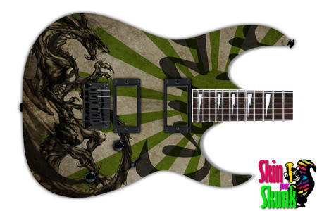  Guitar Skin Dragon Sun 