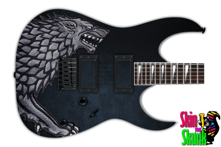  Guitar Skin Thrones Direwolf 