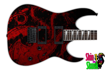  Guitar Skin Thrones Dragons 