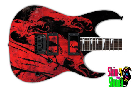  Guitar Skin Thrones Reddragons 