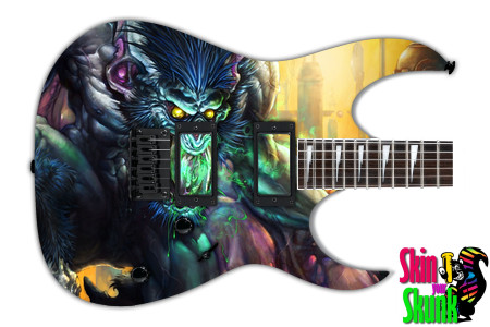  Guitar Skin Wow Demon 