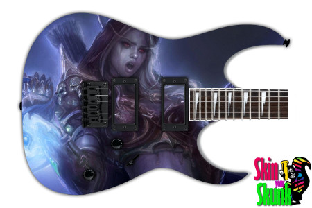  Guitar Skin Wow Skullgirl 