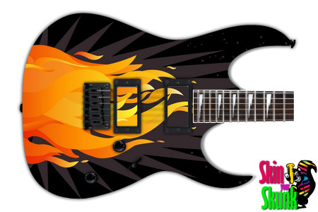  Guitar Skin Fire Burst 