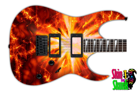  Guitar Skin Fire Explode 