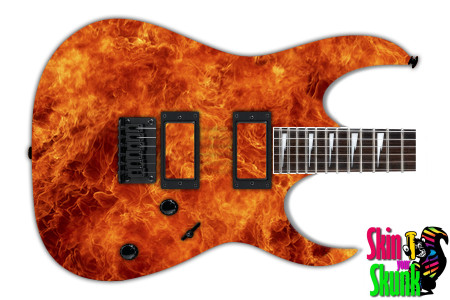  Guitar Skin Fire Hot 