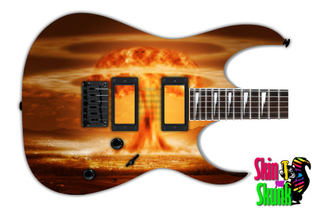  Guitar Skin Fire Nuclear 