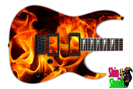  Guitar Skin Fire Shine 