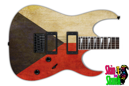  Guitar Skin Flag Czech 