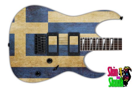  Guitar Skin Flag Greece 