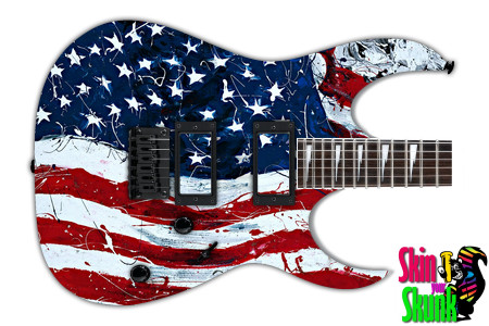  Guitar Skin Flag Paint 