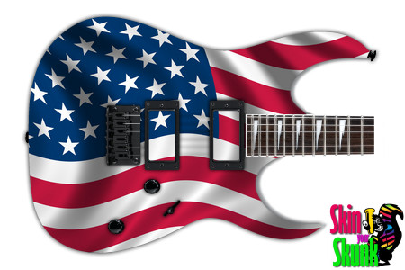  Guitar Skin Flag Ripple 