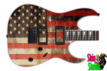  Guitar Skin Flag Rough 