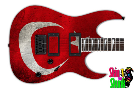  Guitar Skin Flag Turkey 