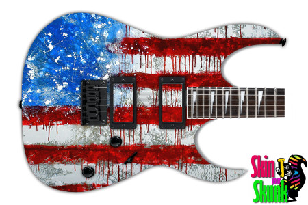  Guitar Skin Flag Water 