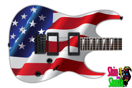  Guitar Skin Flag Wave 