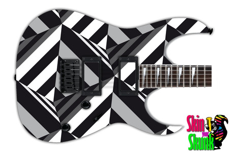  Guitar Skin Geometric Bw 