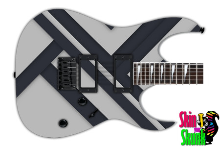  Guitar Skin Geometric Grey 