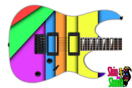  Guitar Skin Geometric Rain 