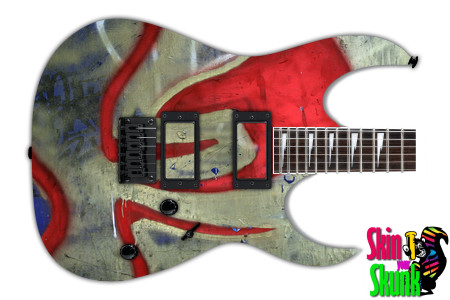  Guitar Skin Grungeart Bleed 