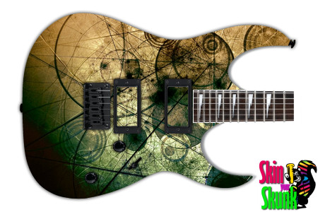  Guitar Skin Grungeart Circles 