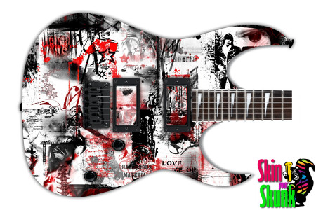  Guitar Skin Grungeart Mosiac 