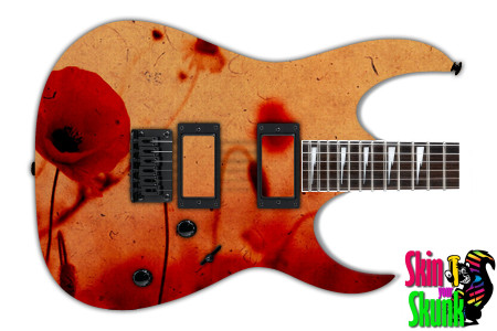  Guitar Skin Grungeart Poppy 