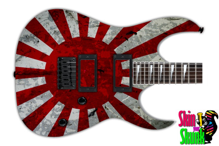  Guitar Skin Grungeart Risingsun 