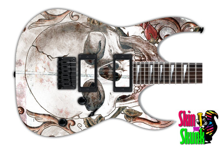  Guitar Skin Grungeart Skull 