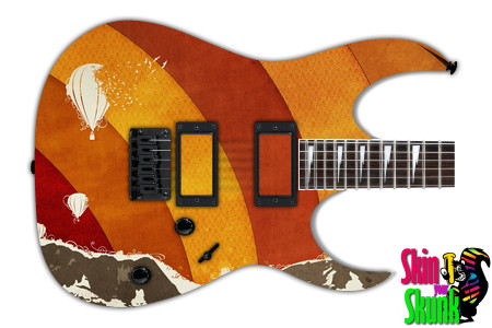  Guitar Skin Grungeart Sun 