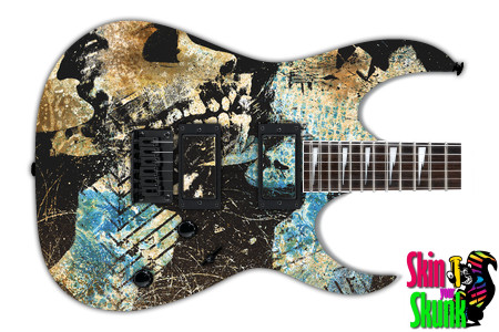  Guitar Skin Grungeart Teeth 