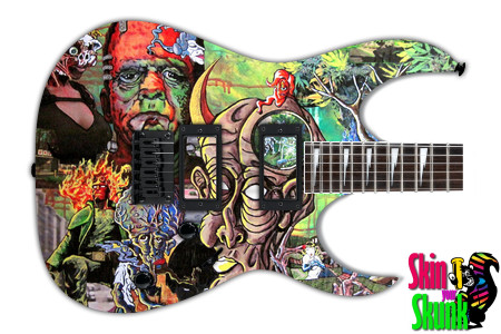  Guitar Skin Psychedelic Bad Trip 