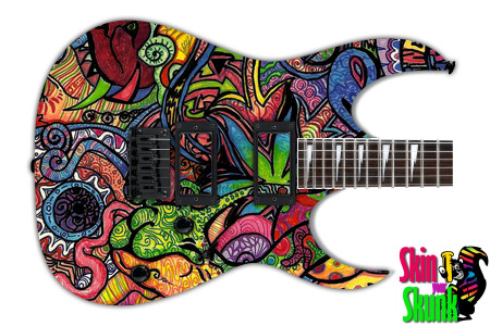  Guitar Skin Psychedelic Daze 