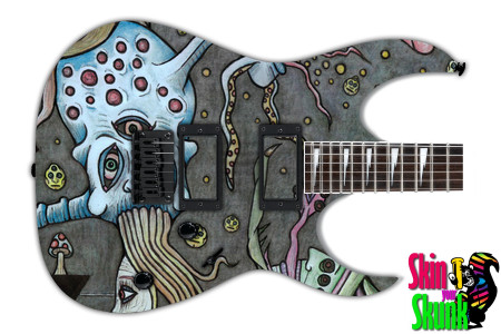  Guitar Skin Psychedelic Feder 