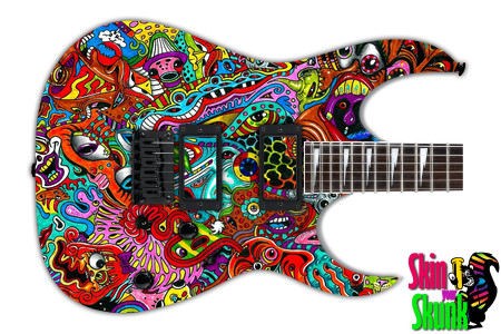  Guitar Skin Psychedelic Friends Left 