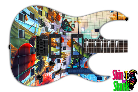  Guitar Skin Psychedelic Fruit 
