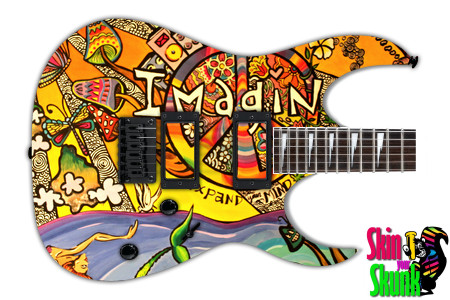  Guitar Skin Psychedelic Imagine 