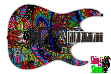  Guitar Skin Psychedelic Open Left 