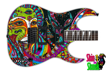  Guitar Skin Psychedelic She Left 