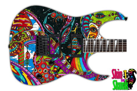  Guitar Skin Psychedelic She 