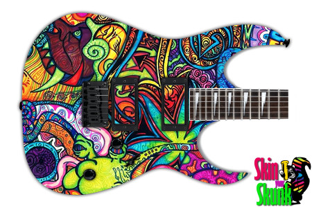  Guitar Skin Psychedelic Smoke 