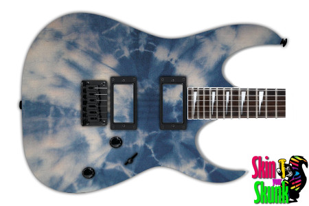  Guitar Skin Tiedye Blue 