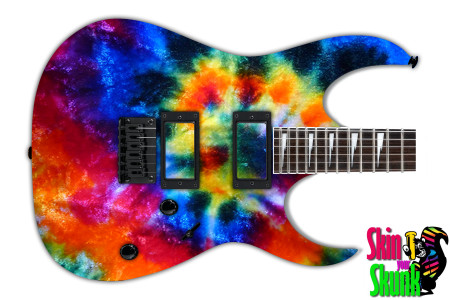  Guitar Skin Tiedye Bright 