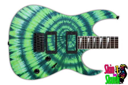  Guitar Skin Tiedye Green 