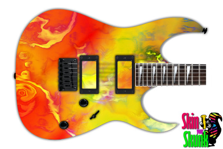  Guitar Skin Tiedye Peace 