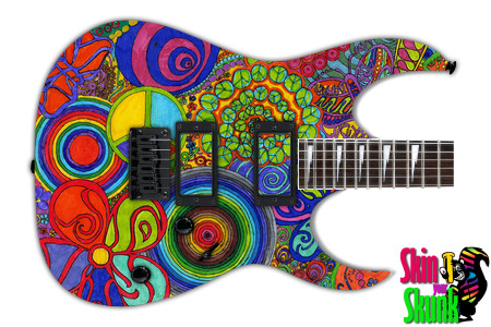  Guitar Skin Trippy 1960 
